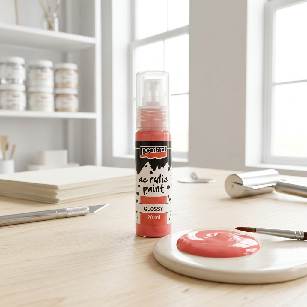 Akrylová barva lesklá PENTART 20 ml LOSOSOVÁ