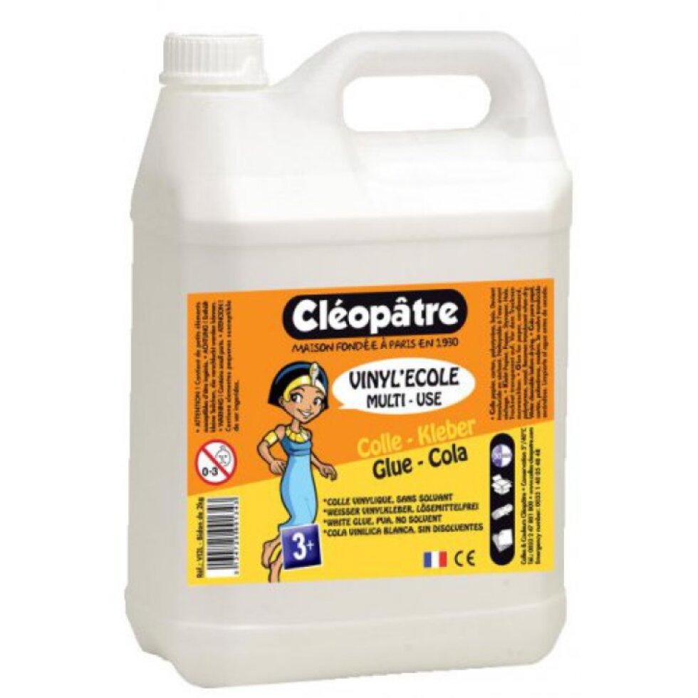 Bílé PVA lepidlo CLEOPATRE VINYLECOLE 2 Kg