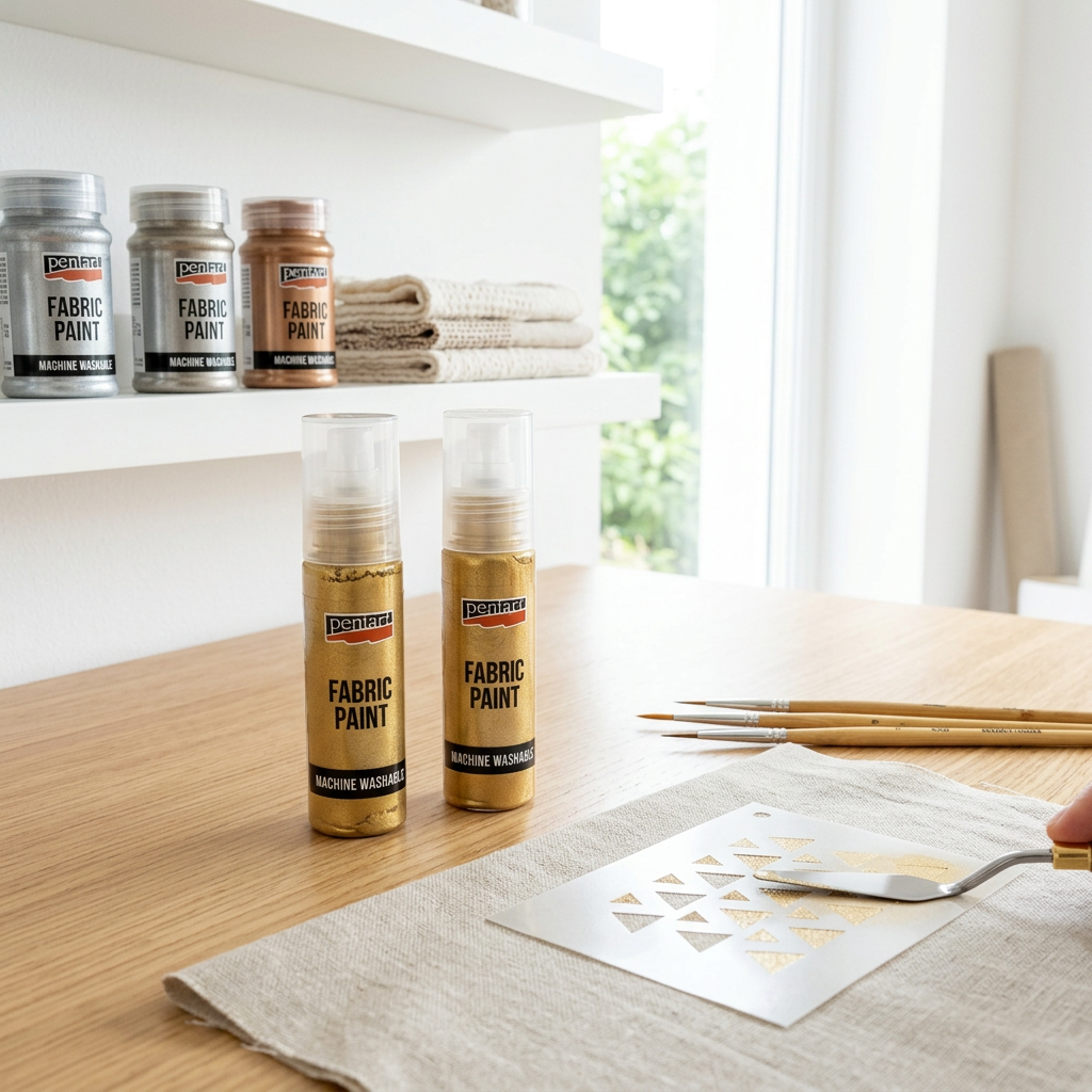 Barva na textil metalická PENTART 20 ml