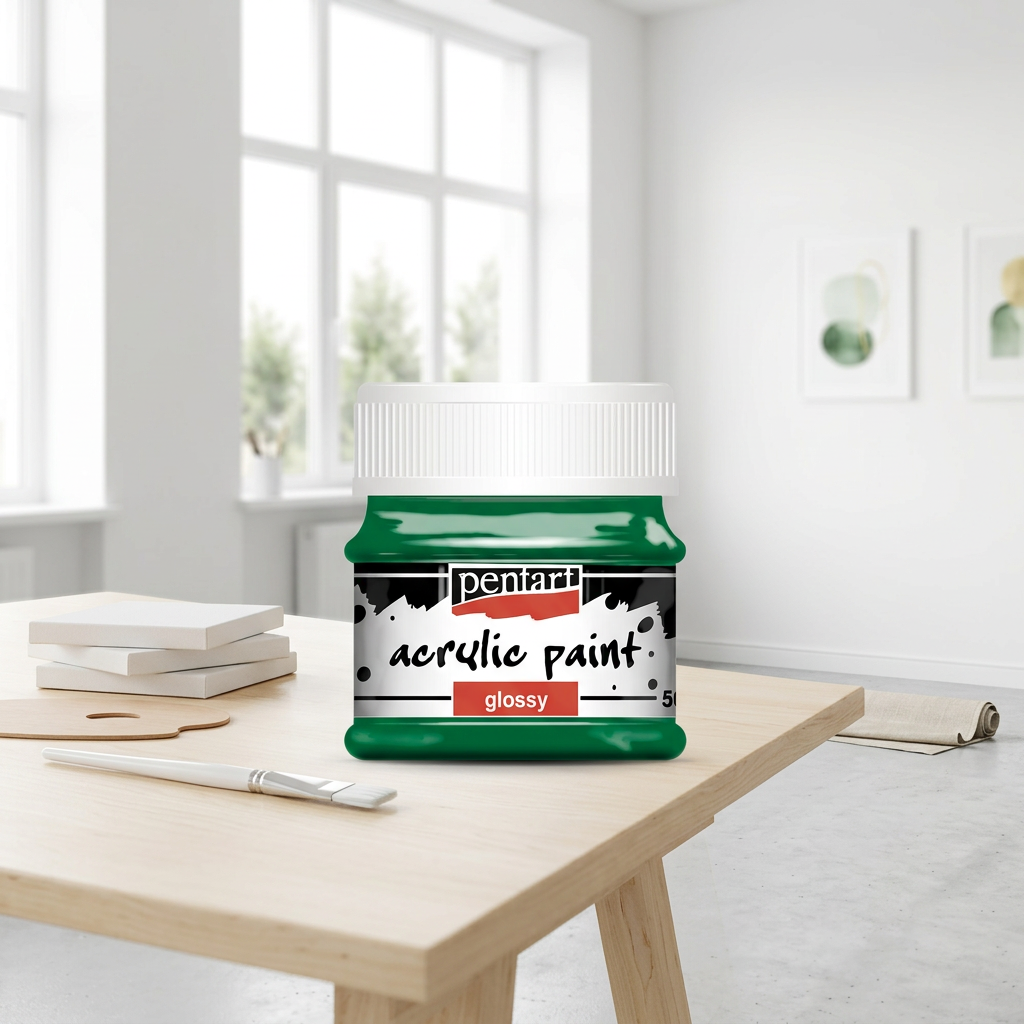 Akrylová barva lesklá PENTART 50 ml ZELENÁ