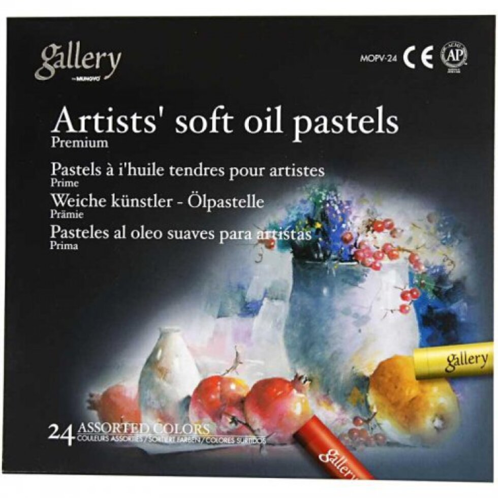 Olejové pastely Premium Gallery 24 barev