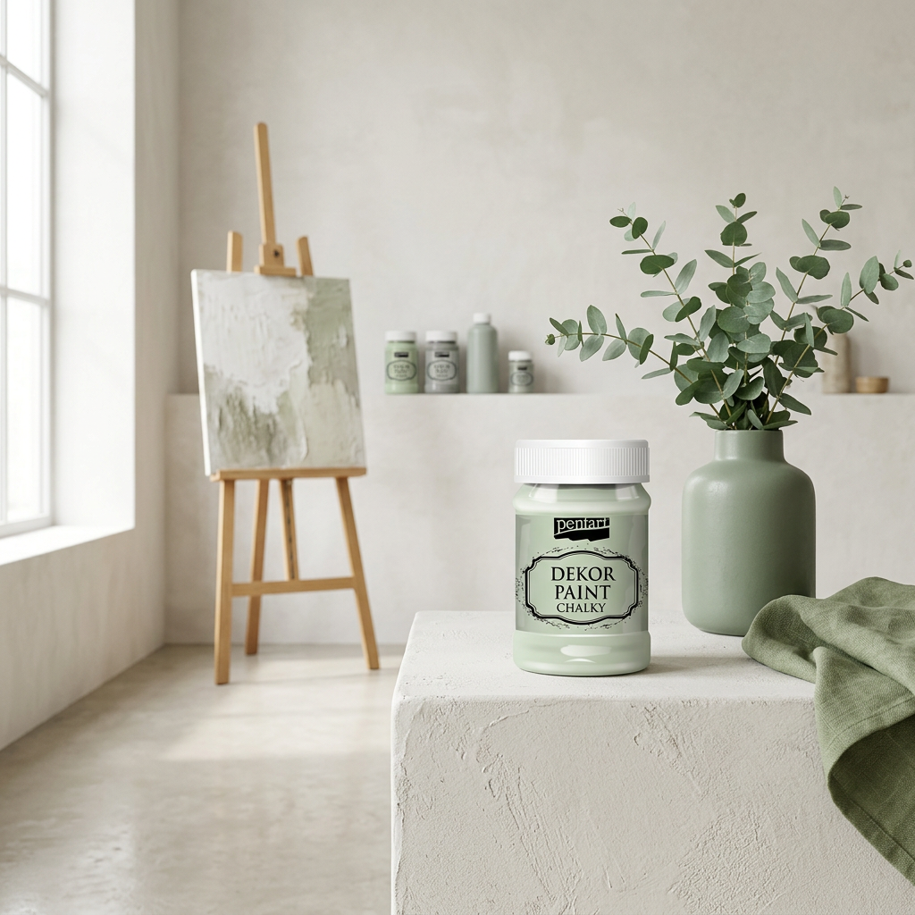 Křídová a dekorační barva PENTART 100 ml COUNTRY ZELENÁ