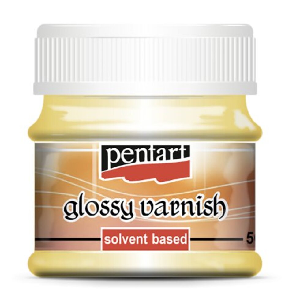Lesklý lak na bázi rozpouštědla PENTART 50 ml
