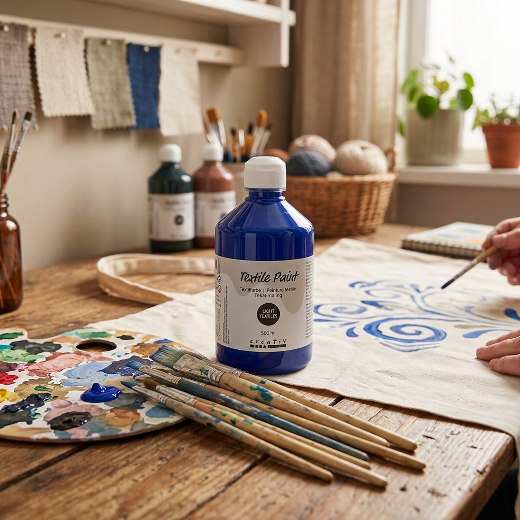 Barva na textil CREATIV 500 ml BRILIANT MODRÁ