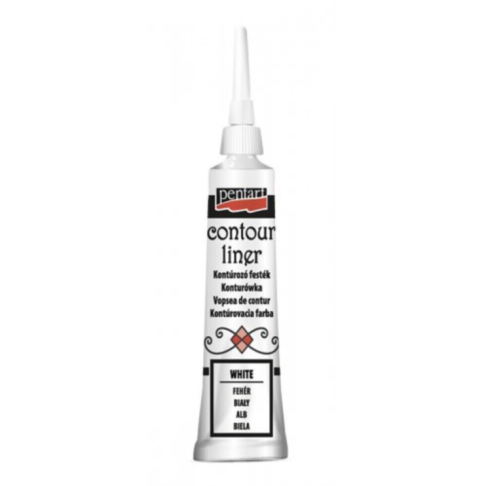 Konturovací liner univerzální PENTART 20 ml BÍLÁ