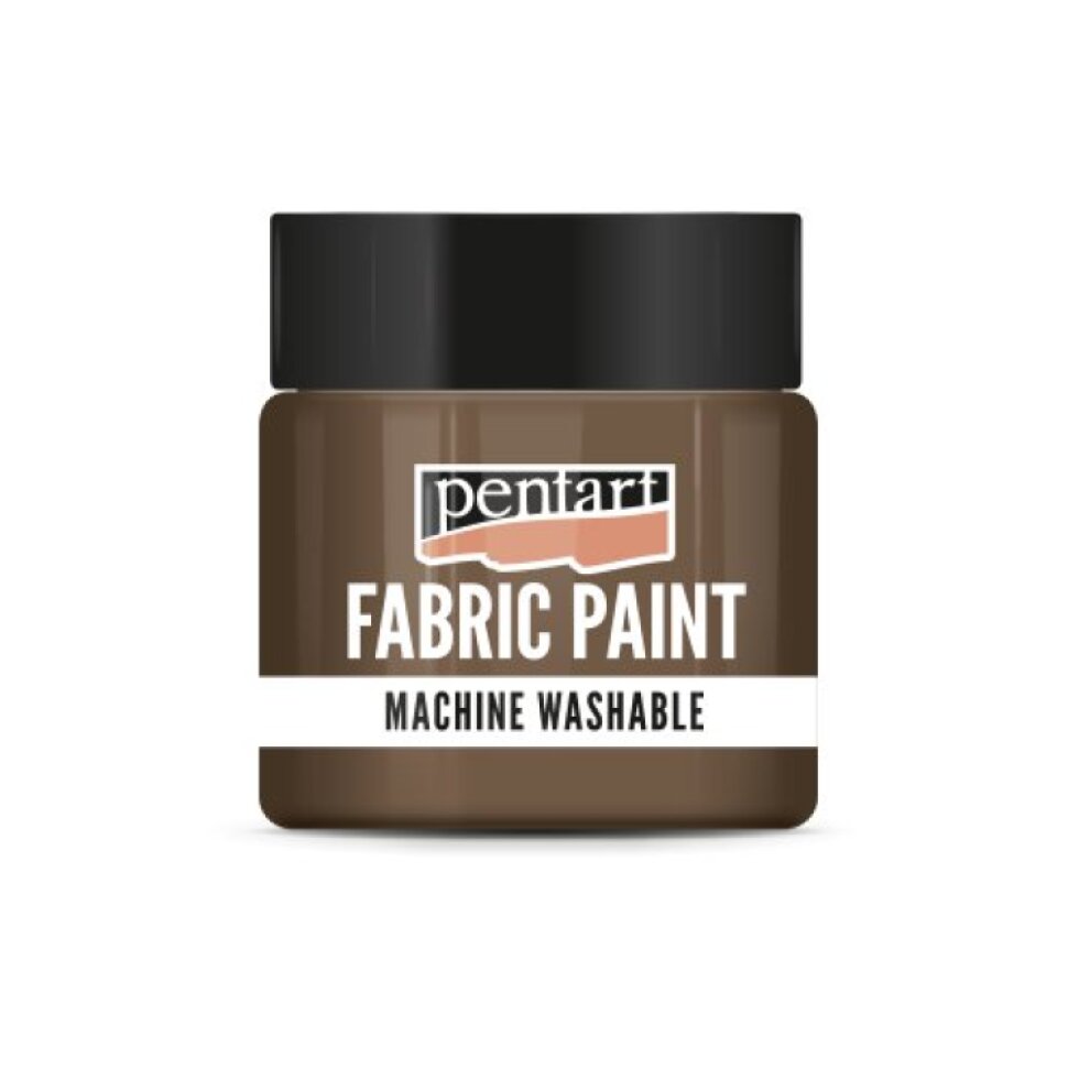 Barva na světlý a tmavý textil PENTART 50 ml HNĚDÁ