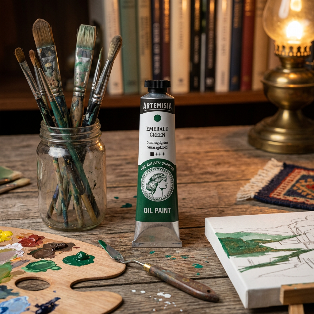 Olejová barva ARTEMISIA 20 ml smaragdová zelená