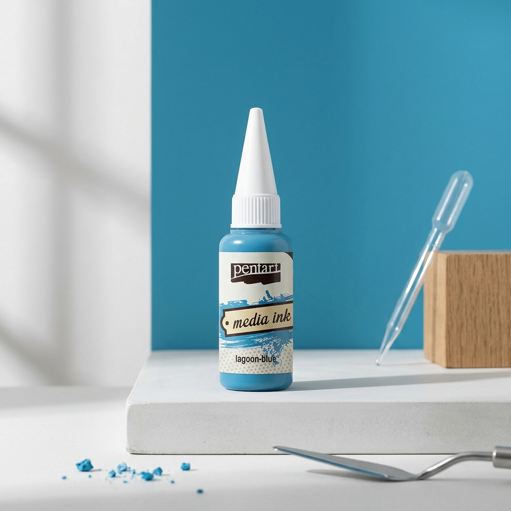 Alkoholový inkoust MEDIA INK PENTART 20 ml MODRÁ LAGUNA