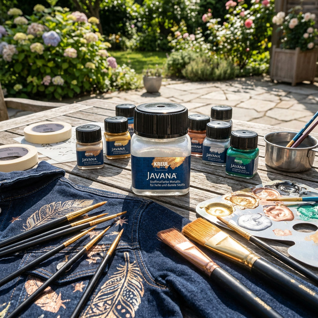 Barva na textil metalická JAVANA 20 ml