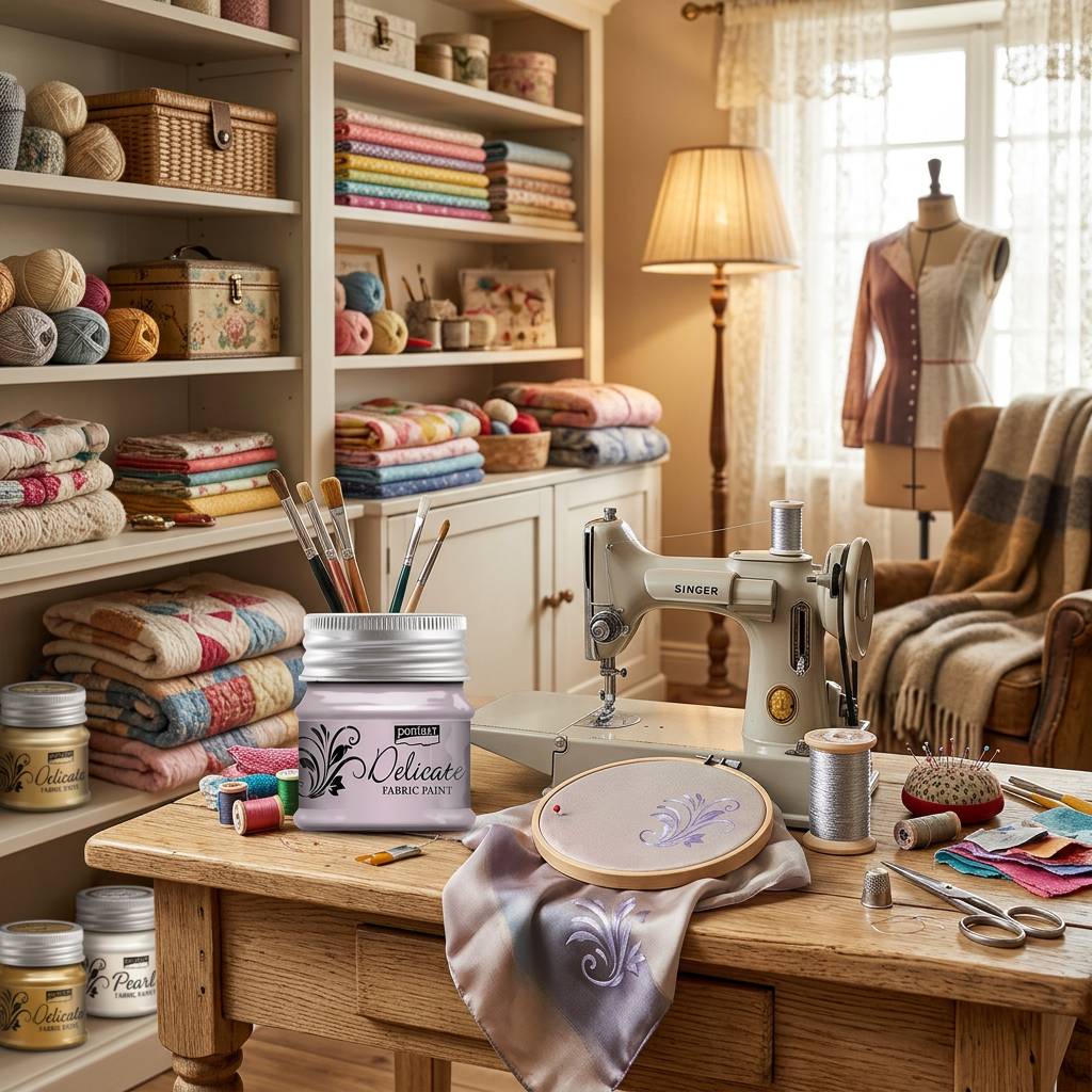 Barva na textil delikátní PENTART 50 ml PURPUROVĚ STŘÍBRNÁ