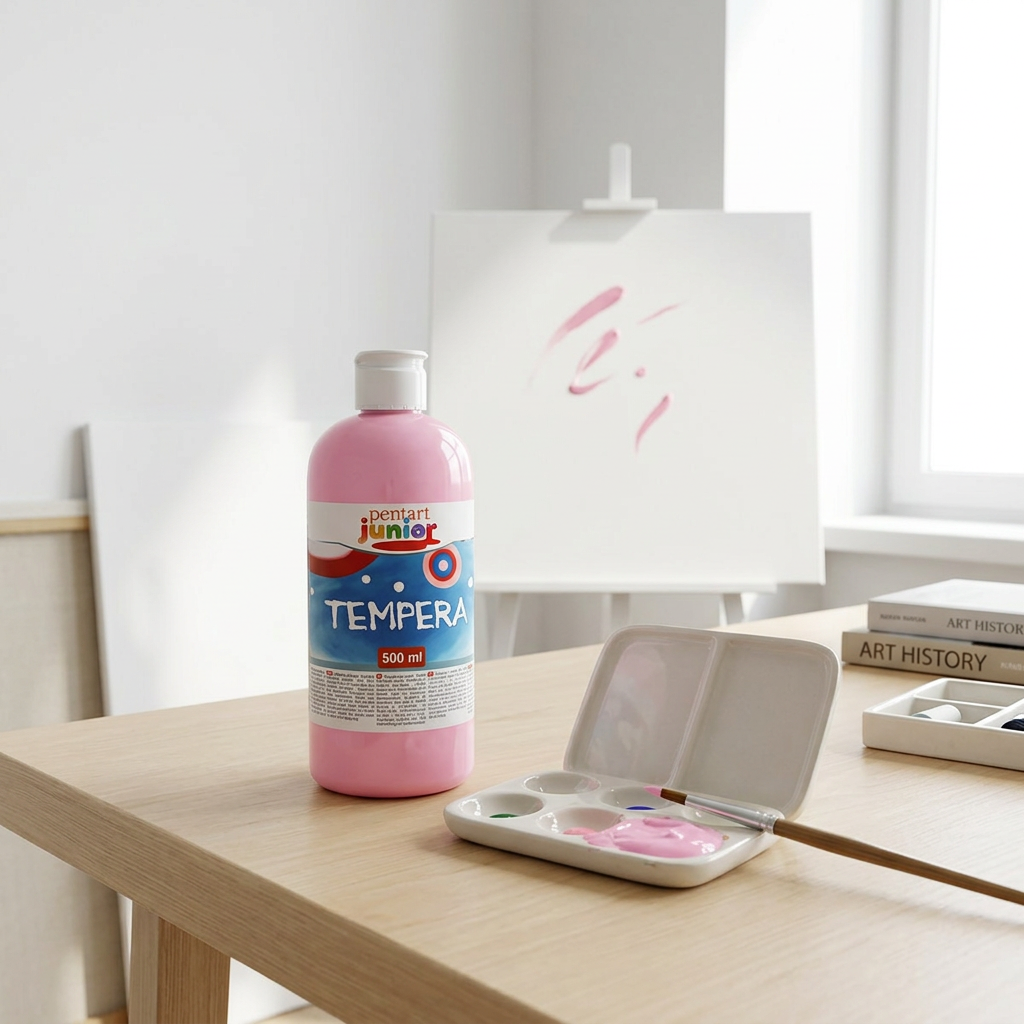 Temperová barva Junior PENTART 500 ml SVĚTLE RŮŽOVÁ
