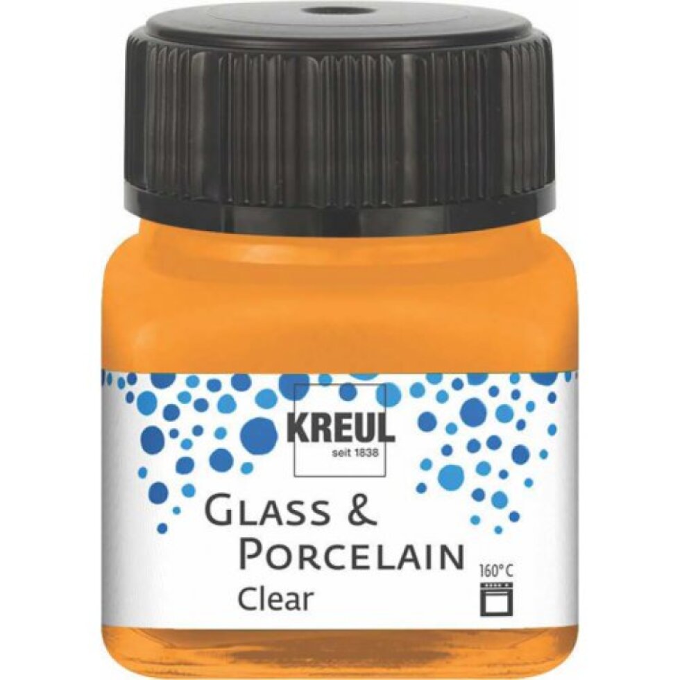 Sada barev na sklo a porcelán KREUL CLEAR 6 x 20 ml