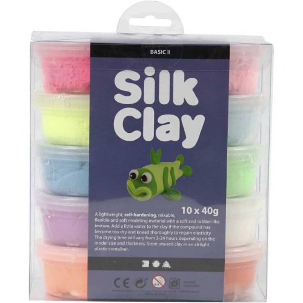 Silk Clay hedvábná modelovací hmota 10 barev