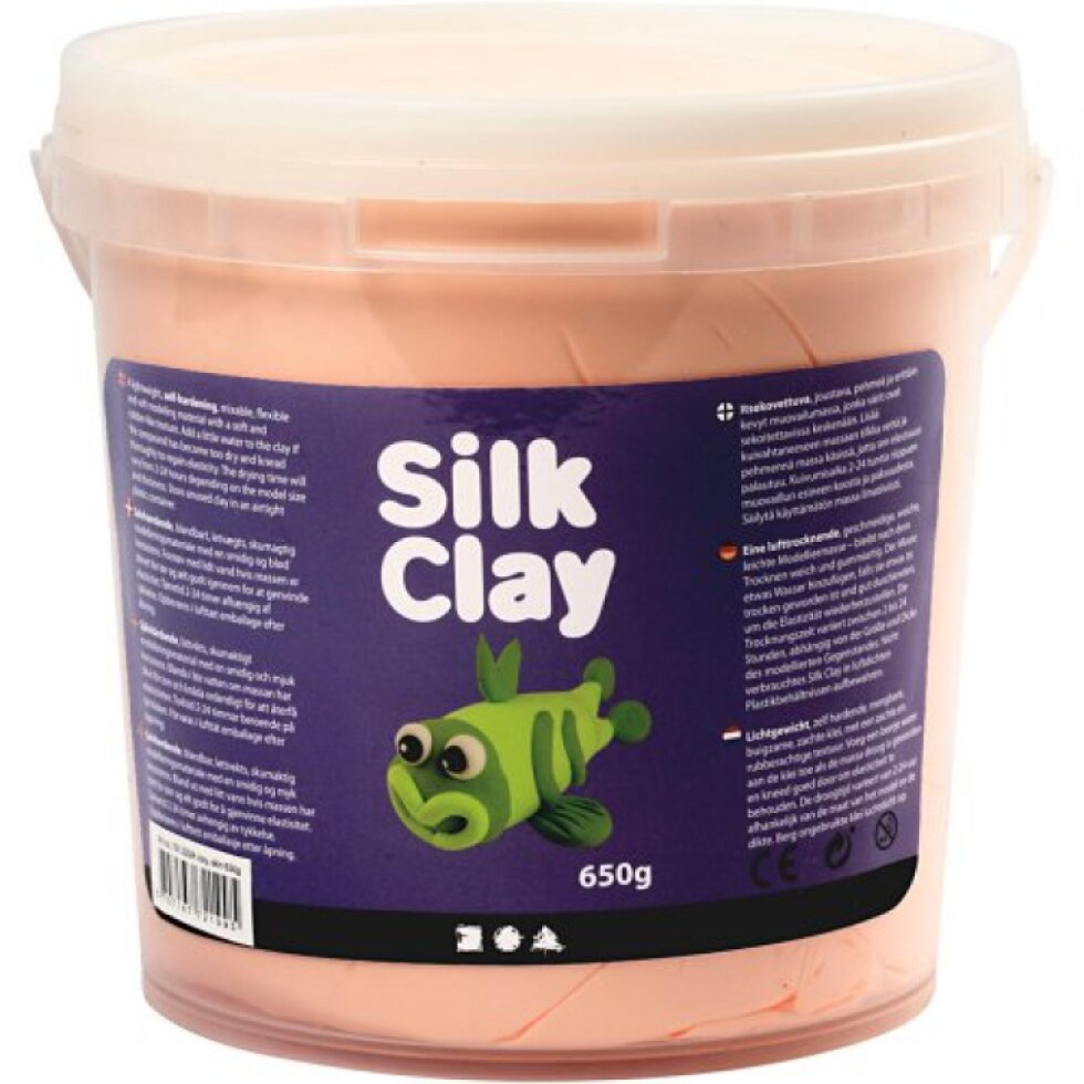 Samotvrdnoucí modelovací lehká hmota Silk Clay SVĚTLÁ BÉŽOVÁ 650 g