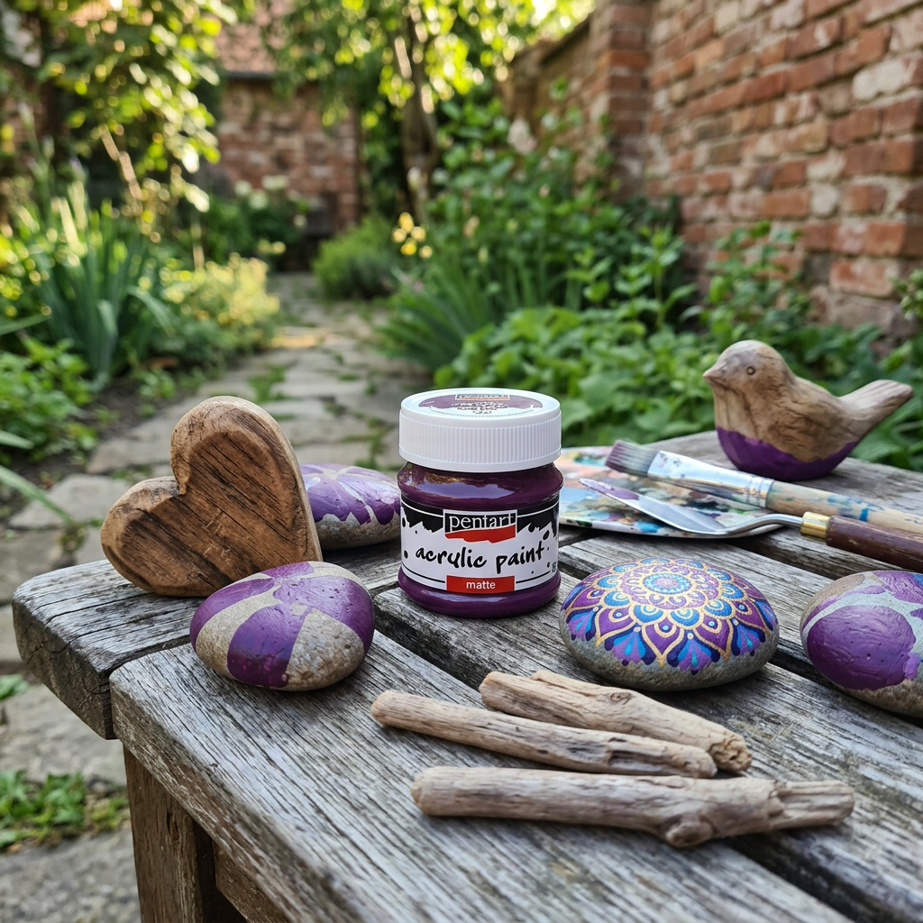 Akrylová barva matná PENTART 50 ml PURPUROVÁ
