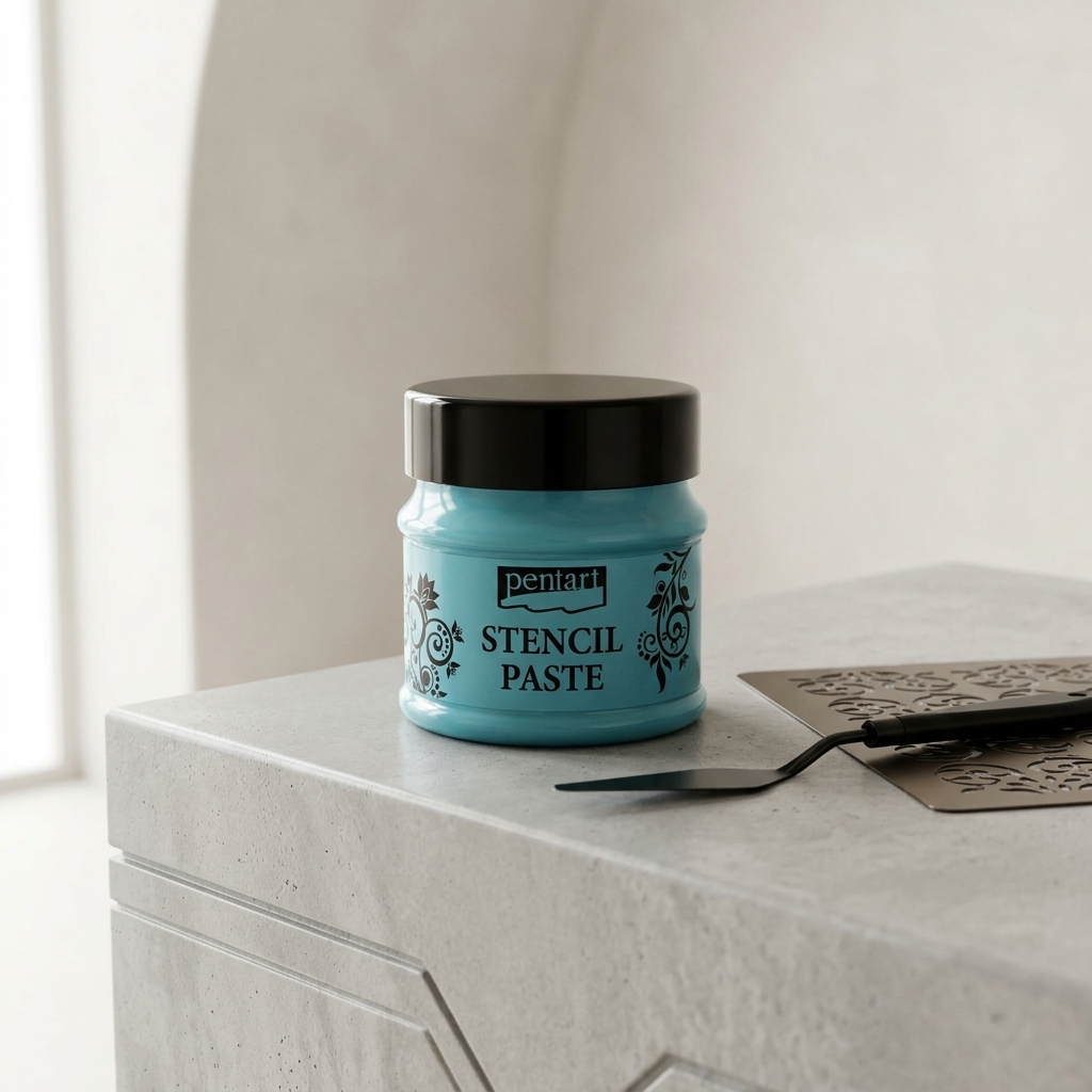 Šablonová pasta perleťová PENTART 50 ml TYRKYSOVÁ