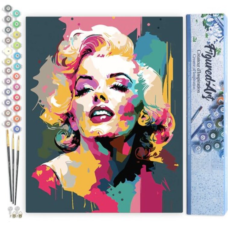 Malování podle čísel - MARILYN MONROE bez rámu 40 x 50 cm