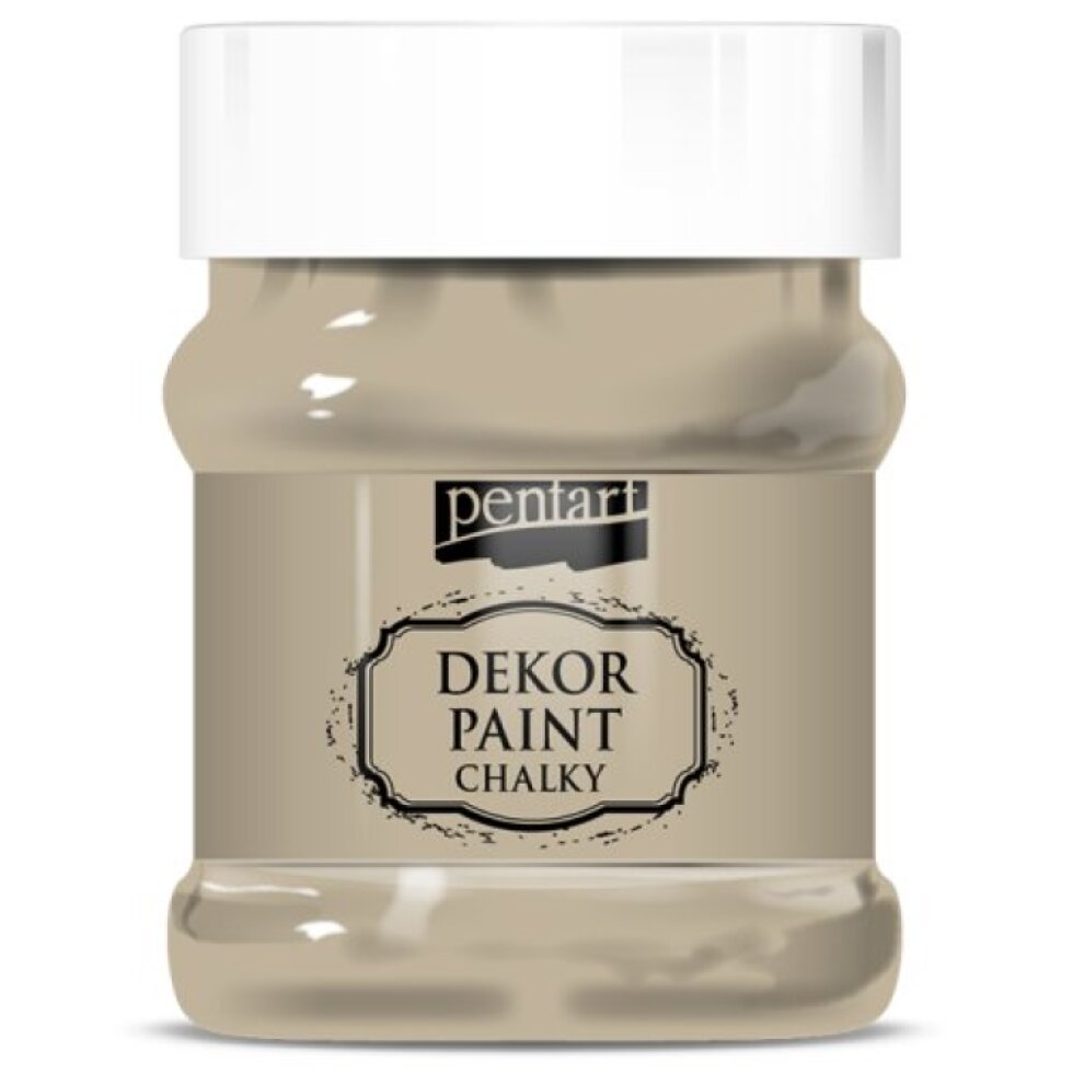 Křídová a dekorační barva PENTART 230 ml CAPPUCCINO HNĚDÁ