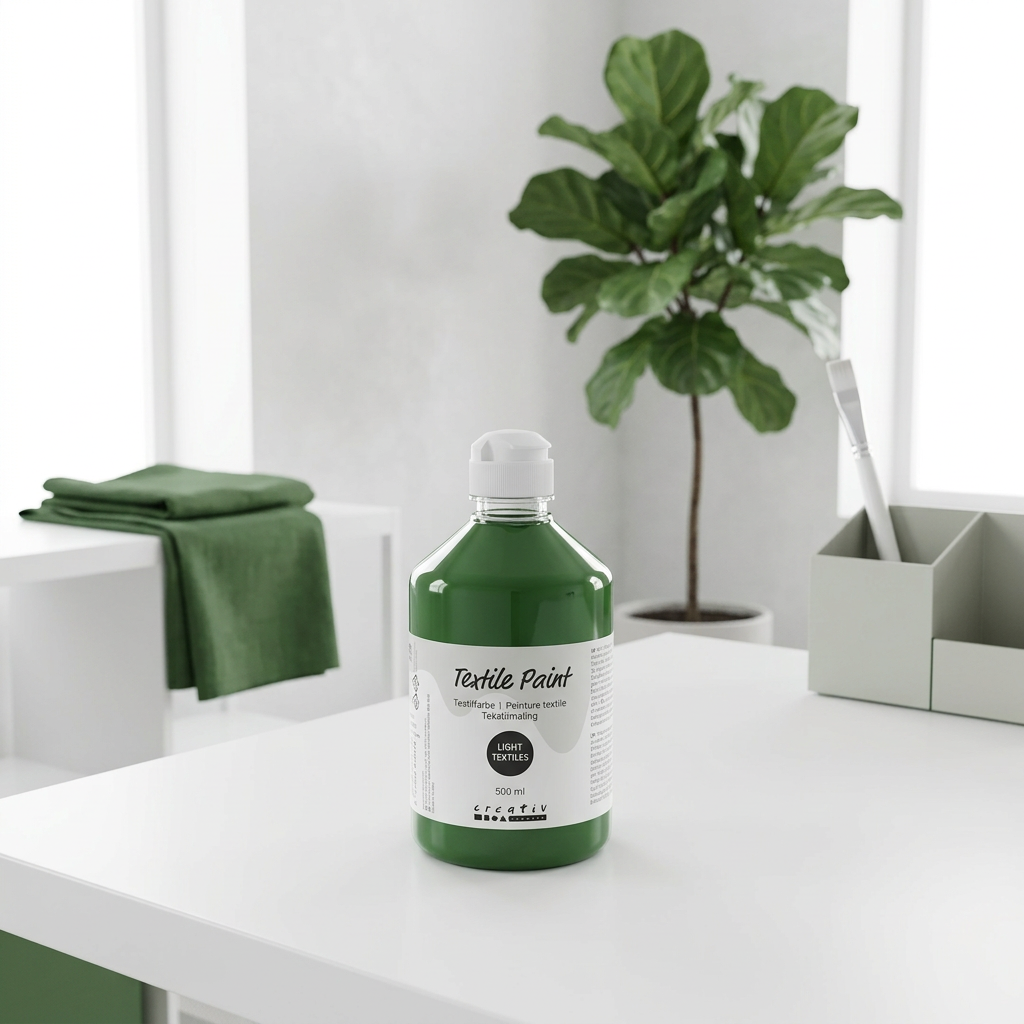 Barva na textil CREATIV 500 ml TRÁVOVÁ ZELENÁ
