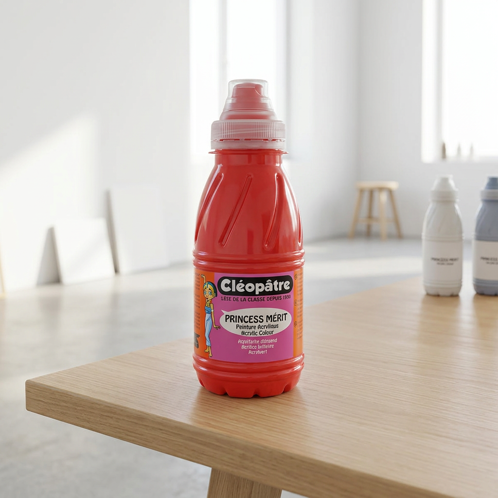 Akrylová barva CLEOPATRE 250 ml ČERVENÁ