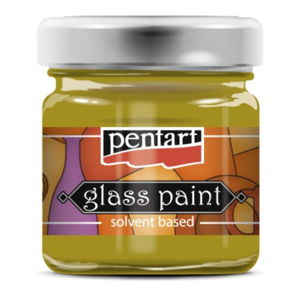 Barva na sklo nevypalovací PENTART 30 ml ZÁZVOROVÁ