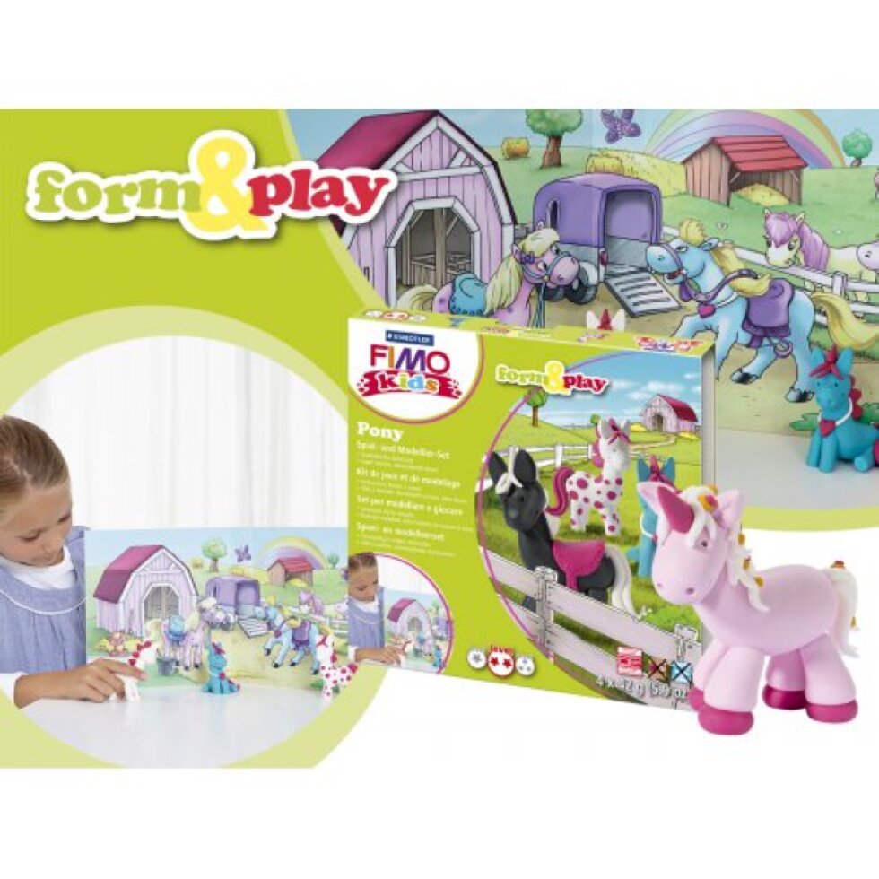 Sada Fimo kids Form & Play Poníci