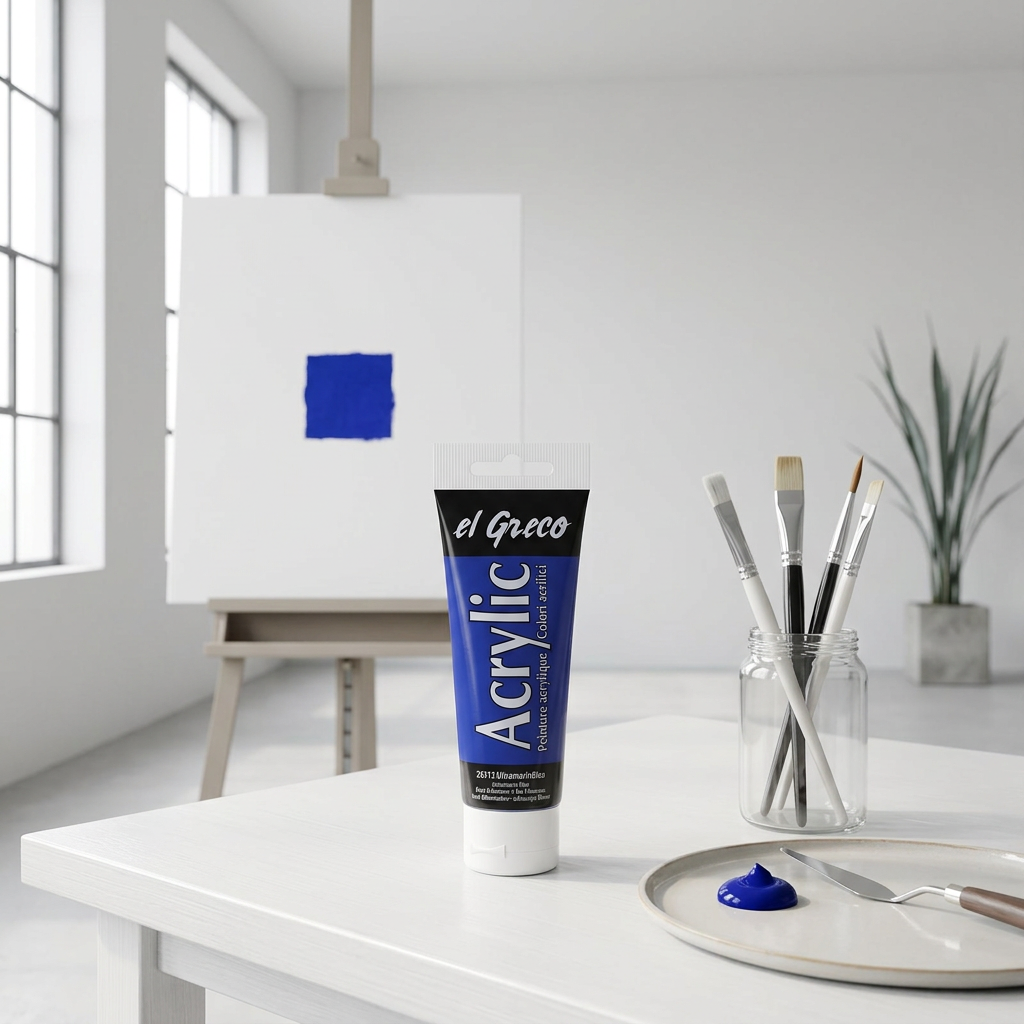 Akrylová barva EL GRECO 75 ml ULTRAMARÍNOVÁ MODRÁ