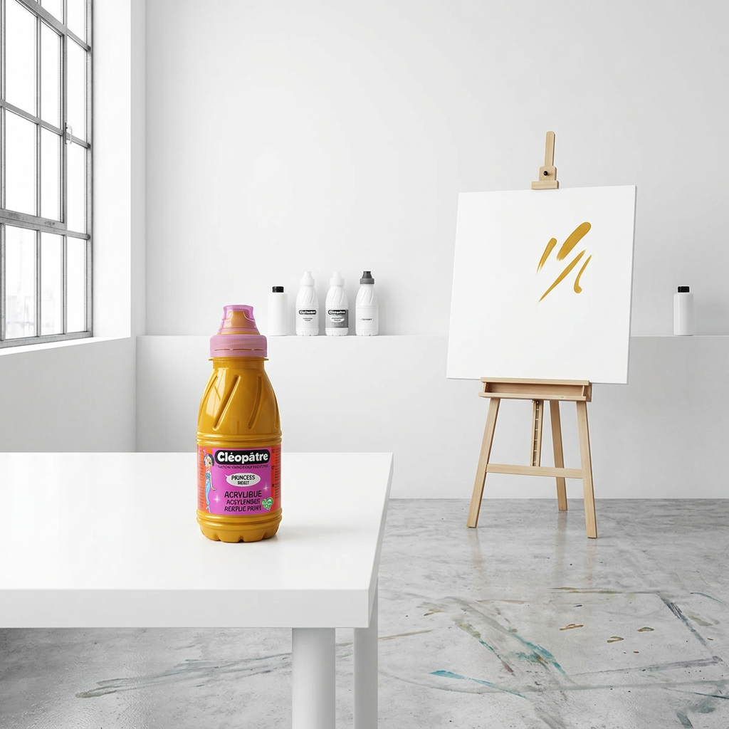 Akrylová barva CLEOPATRE 250 ml ZLATOŽLUTÁ