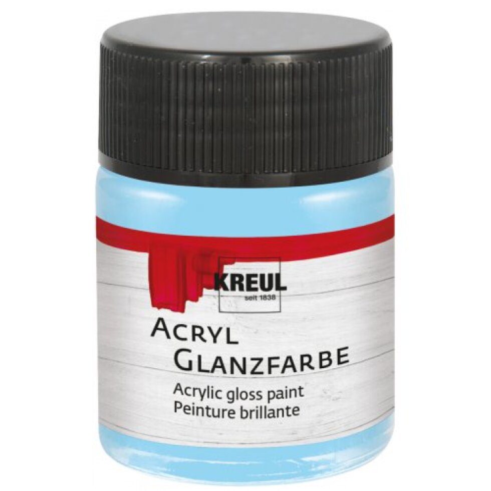Akrylová barva lesklá KREUL 50 ml SVĚTLÁ MODRÁ