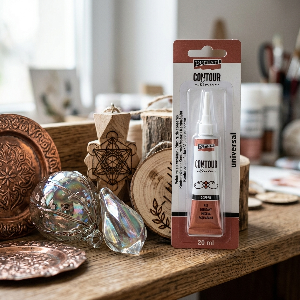 Konturovací liner metalický PENTART 20 ml MĚDĚNÁ