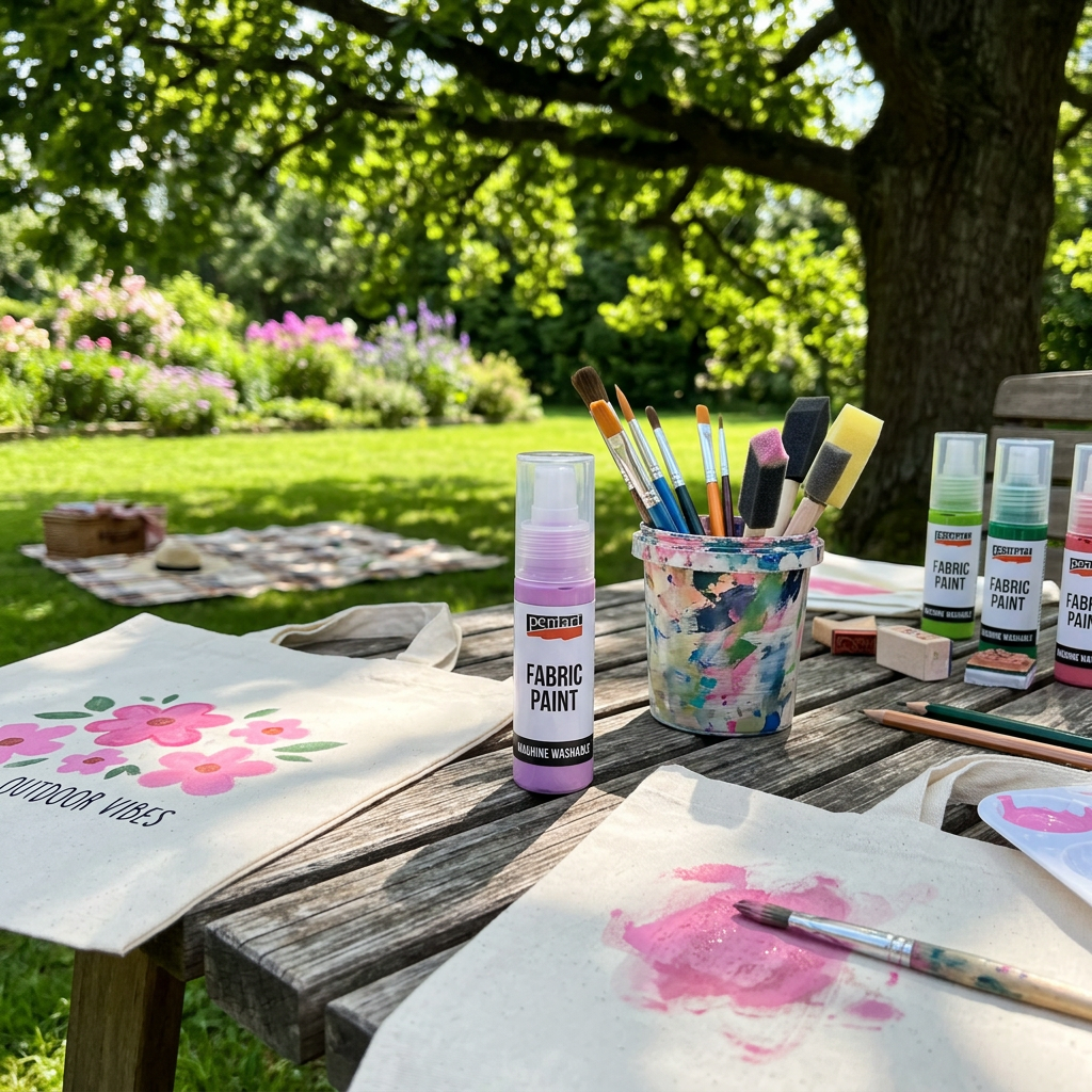 Barva na světlý a tmavý textil PENTART 20 ml RŮŽOVÁ