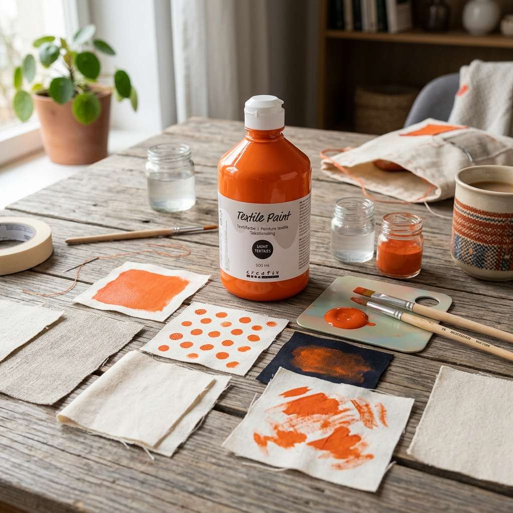 Barva na textil CREATIV 500 ml ORANŽOVÁ