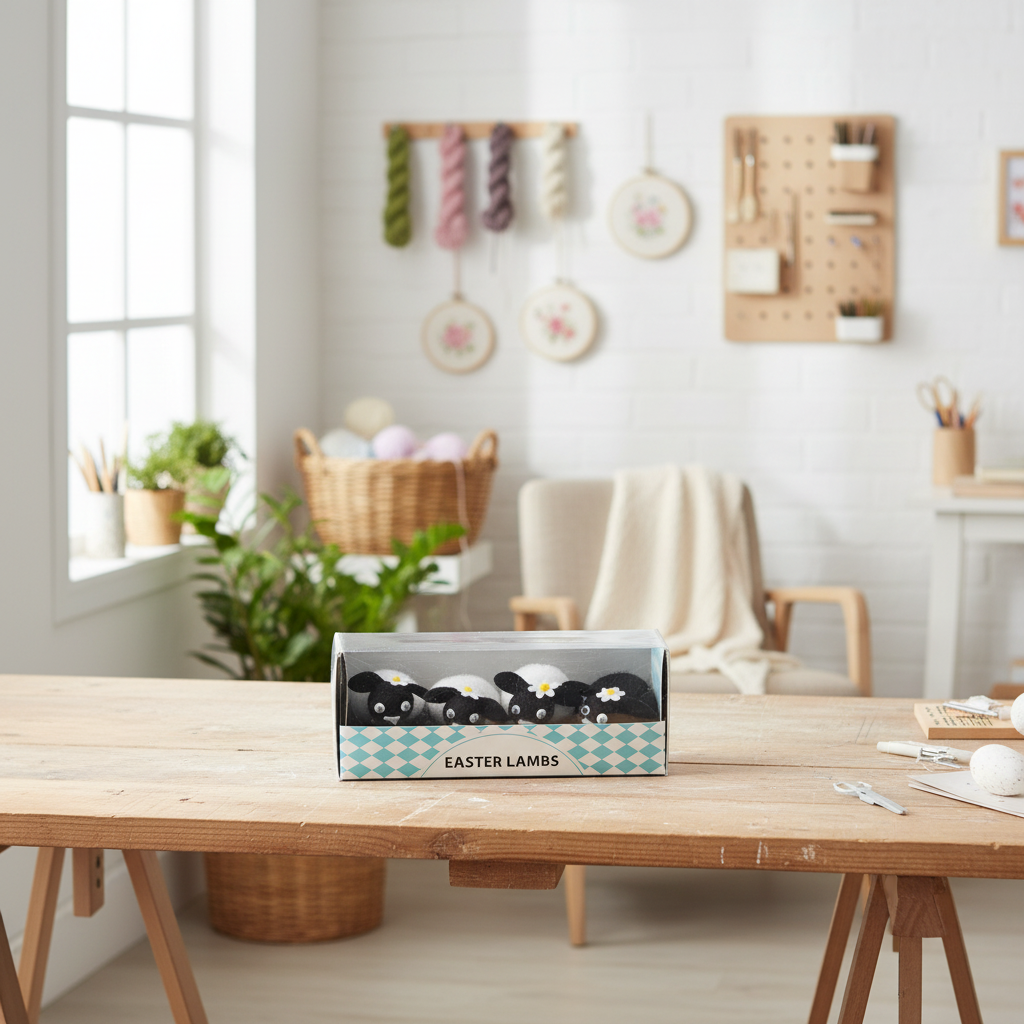 Velikonoční dekorace BERÁNCI - 4 ks v balení