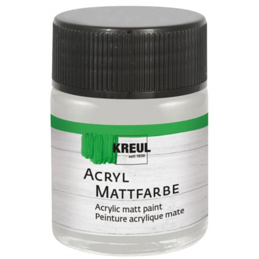 Akrylová barva matná KREUL 50 ml STŘÍBRNÁ