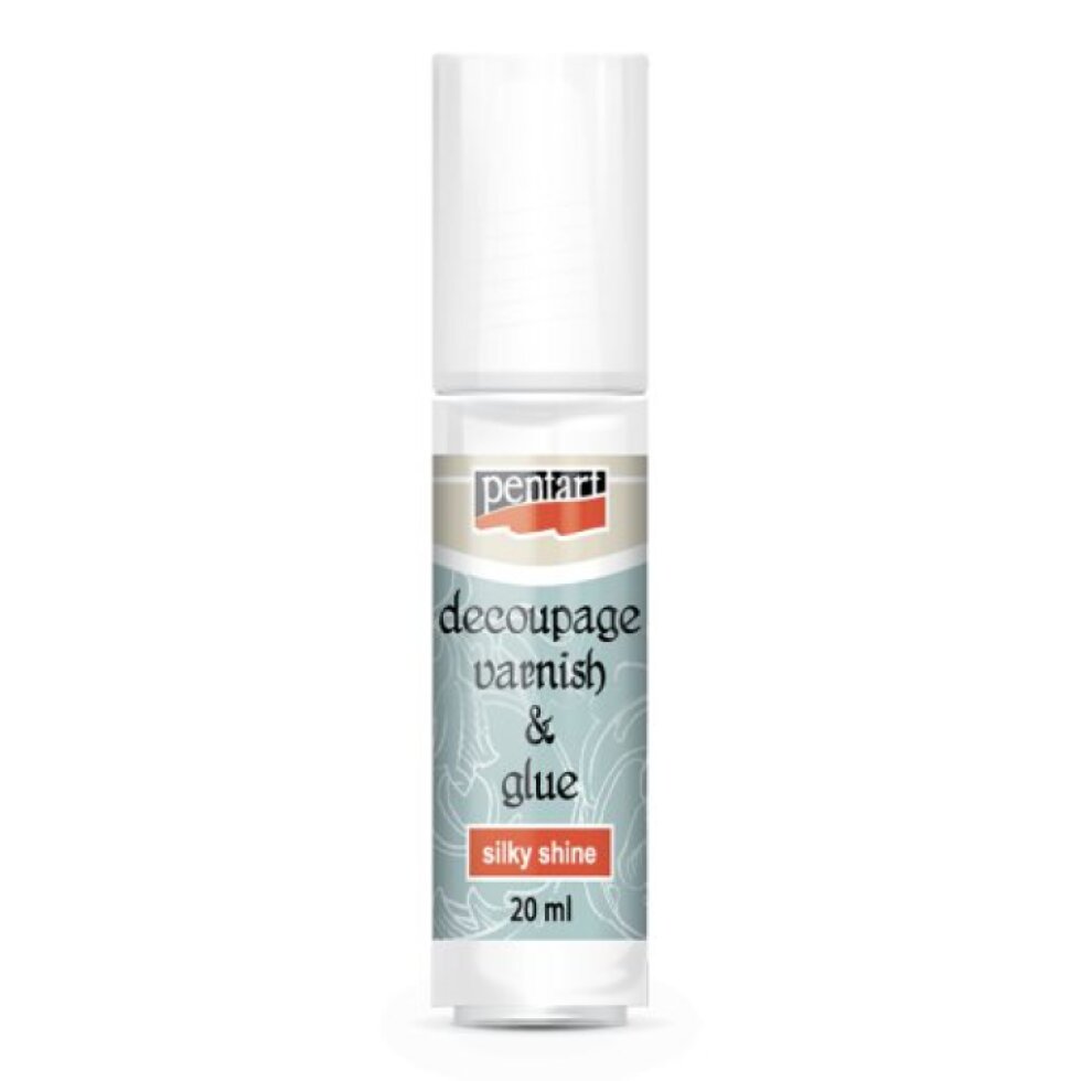Lepidlo a lak na decoupage PENTART 20 ml HEDVÁBNÝ LESK