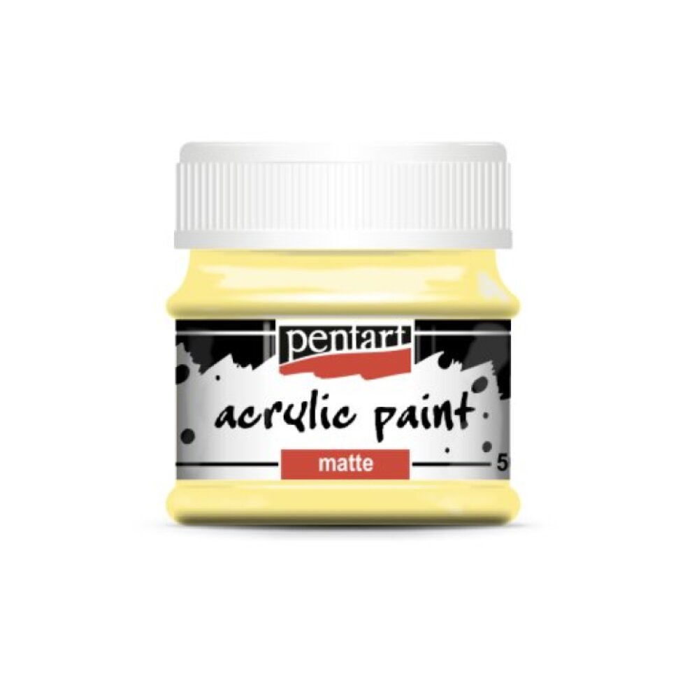 Akrylová barva matná PENTART 50 ml VANILKOVÁ