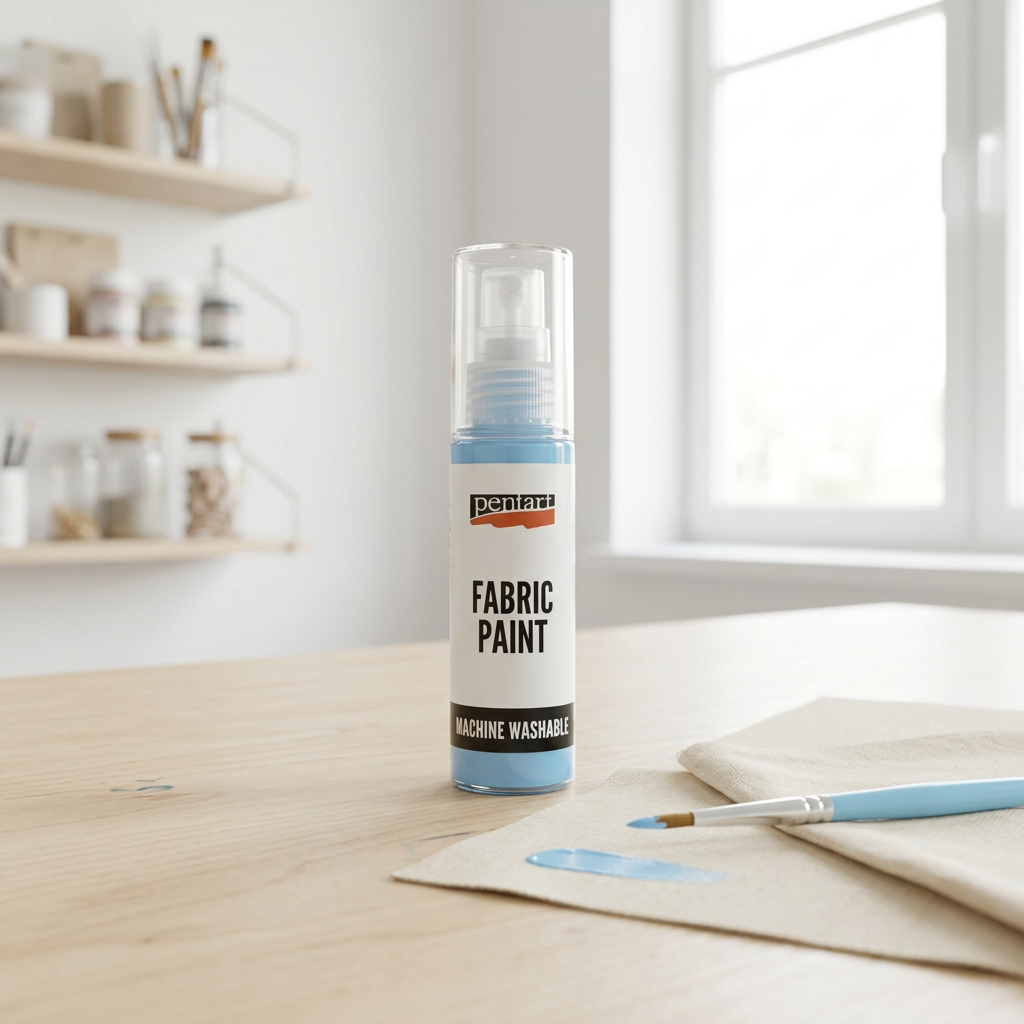 Barva na světlý a tmavý textil PENTART 20 ml SKY MODRÁ