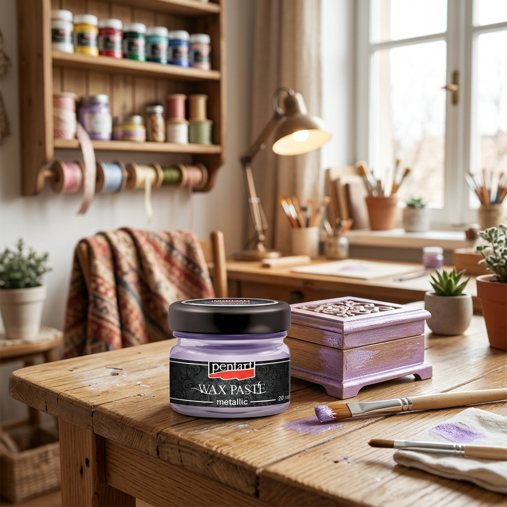 Vosková pasta metalická PENTART 20 ml RŮŽOVO ZLATÁ