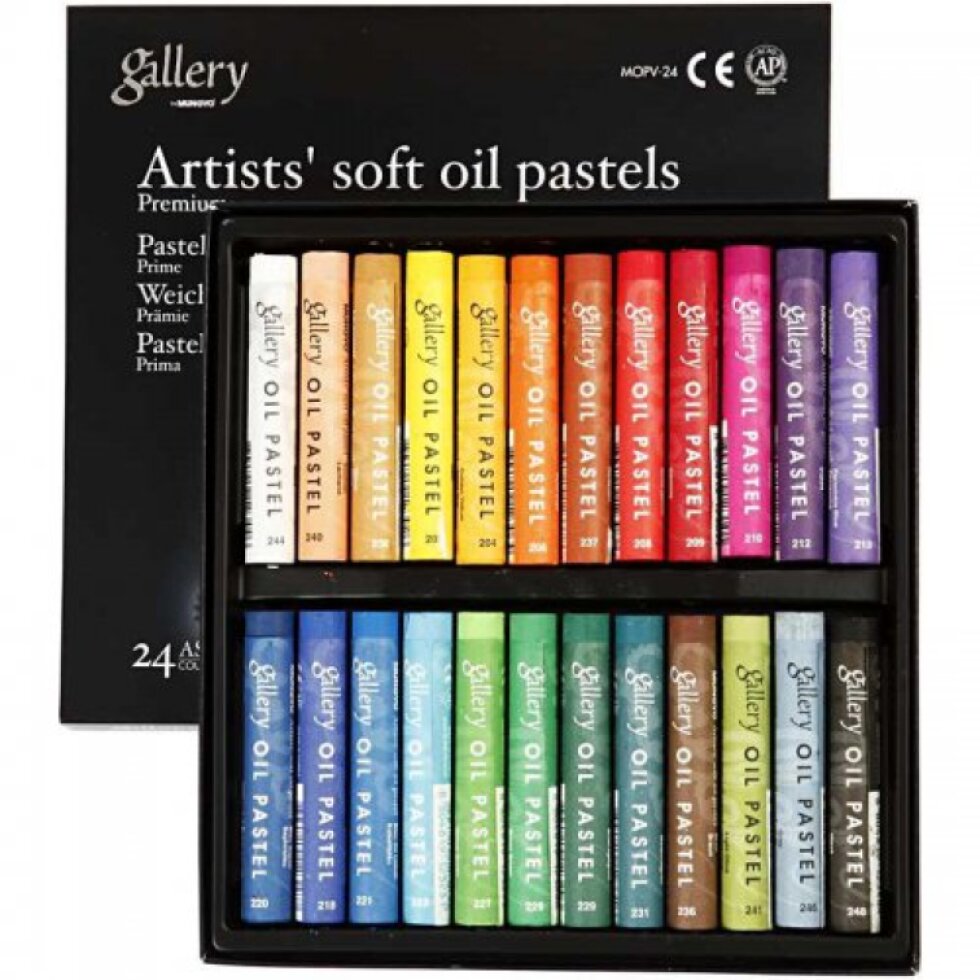 Olejové pastely Premium Gallery 24 barev