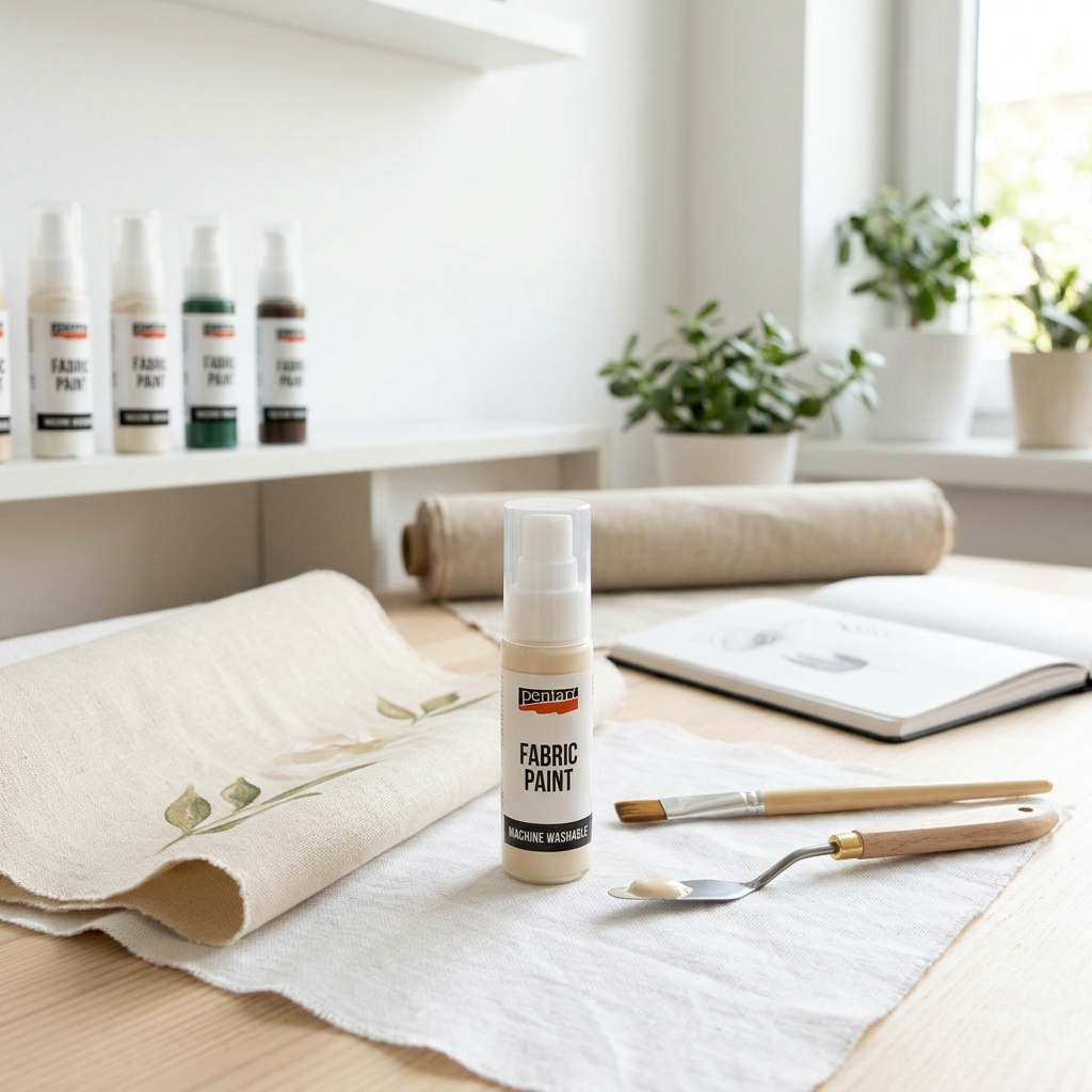 Barva na světlý a tmavý textil PENTART 20 ml BÉŽOVÁ