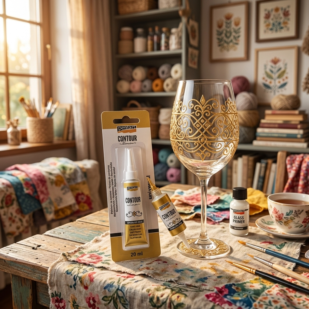 Konturovací liner metalický PENTART 20 ml SPARKLING ZLATÁ