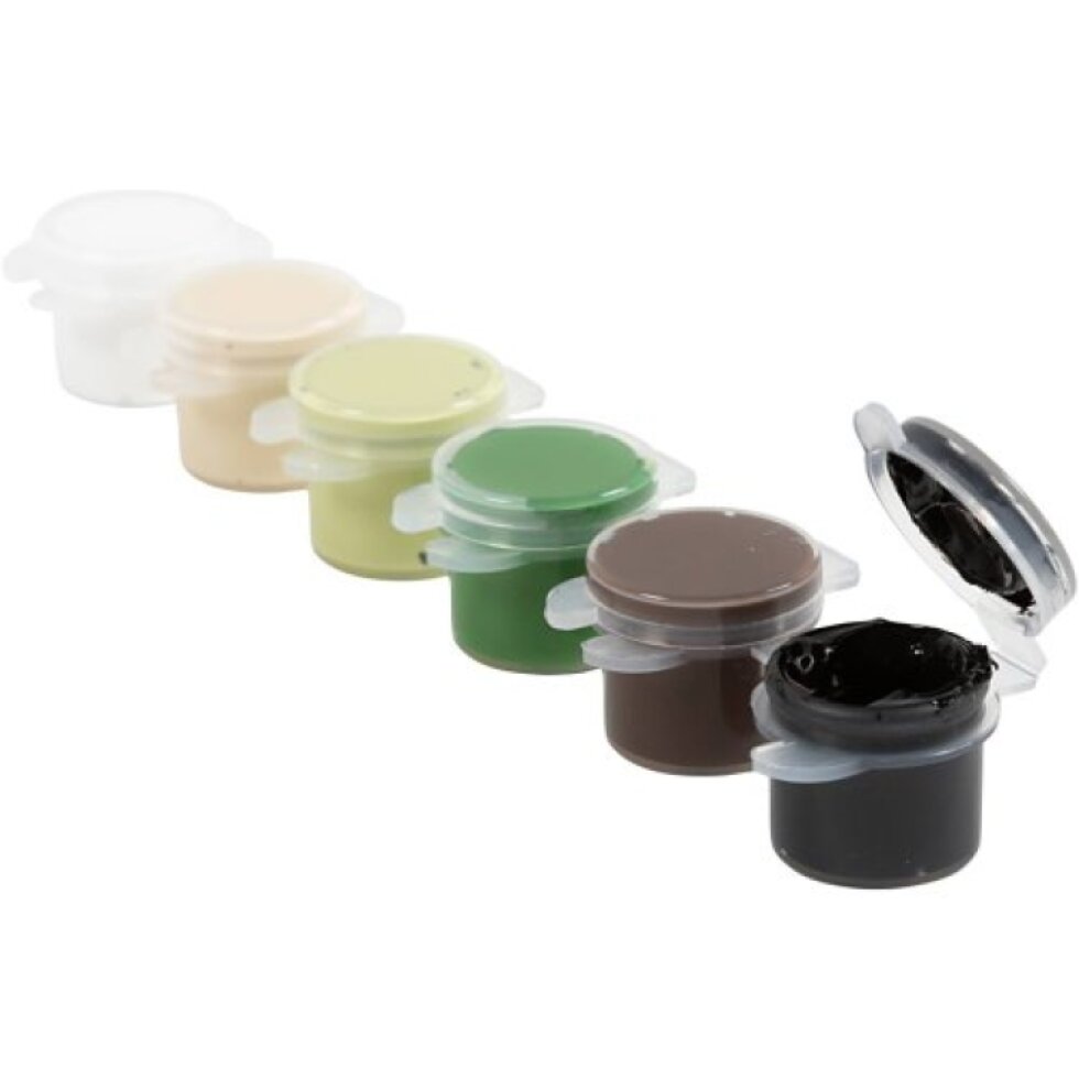 Sada Akrylová barva Plus Color 6x5 ml PŘÍRODNÍ ODSTÍNY