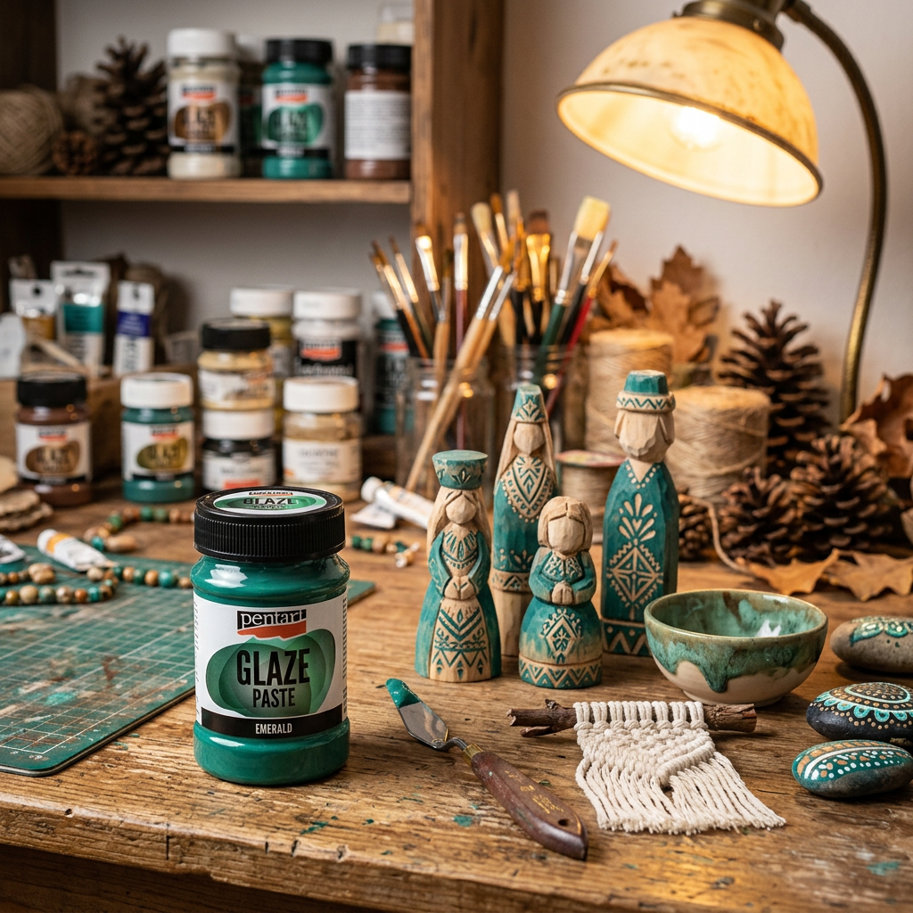 Glazovací pasta PENTART 100 ml SMARAGDOVÁ