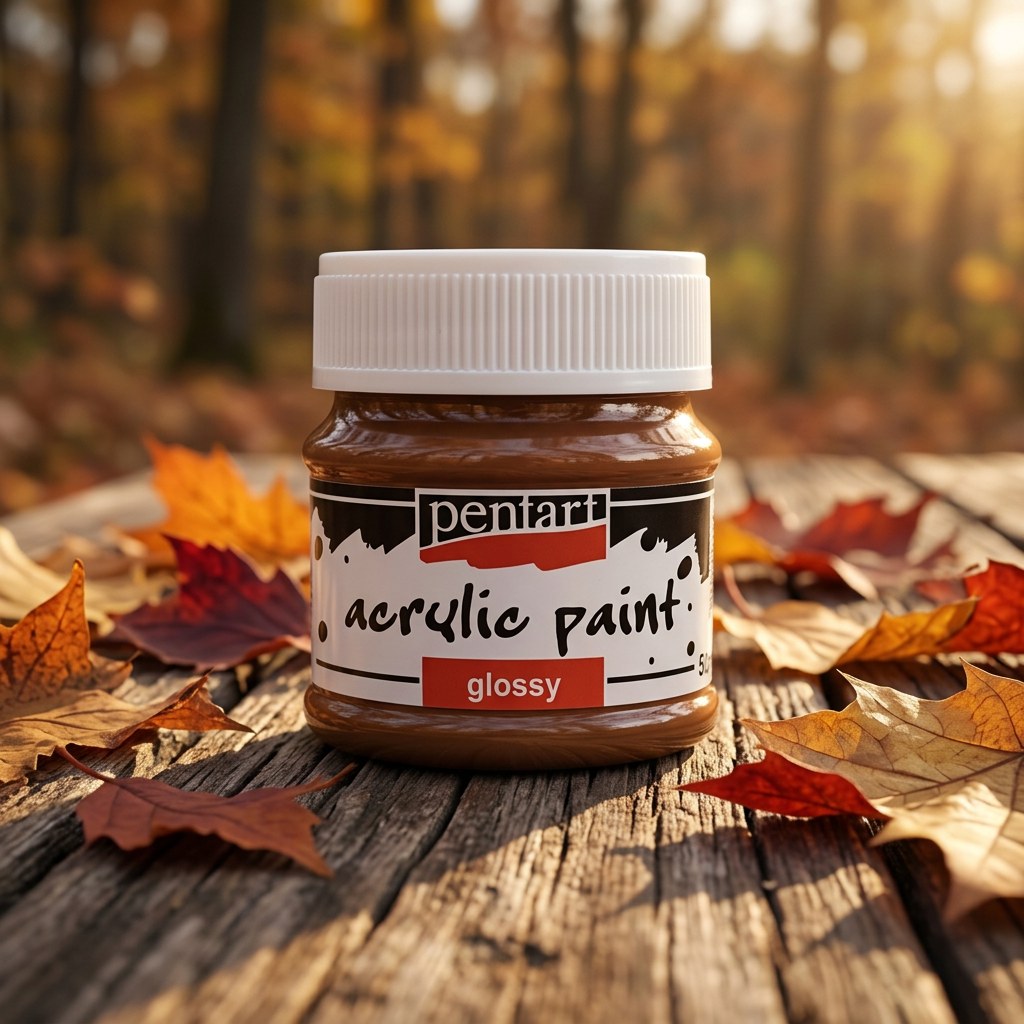 Akrylová barva lesklá PENTART 50 ml TMAVÁ HNĚDÁ