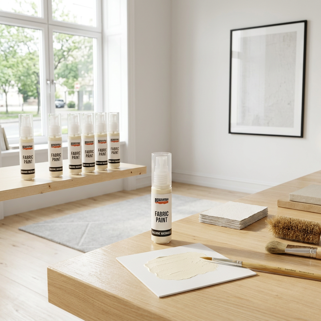 Barva na světlý a tmavý textil PENTART 20 ml VANILKOVÁ