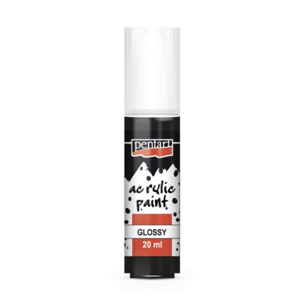 Akrylová barva lesklá PENTART 20 ml ČERNÁ