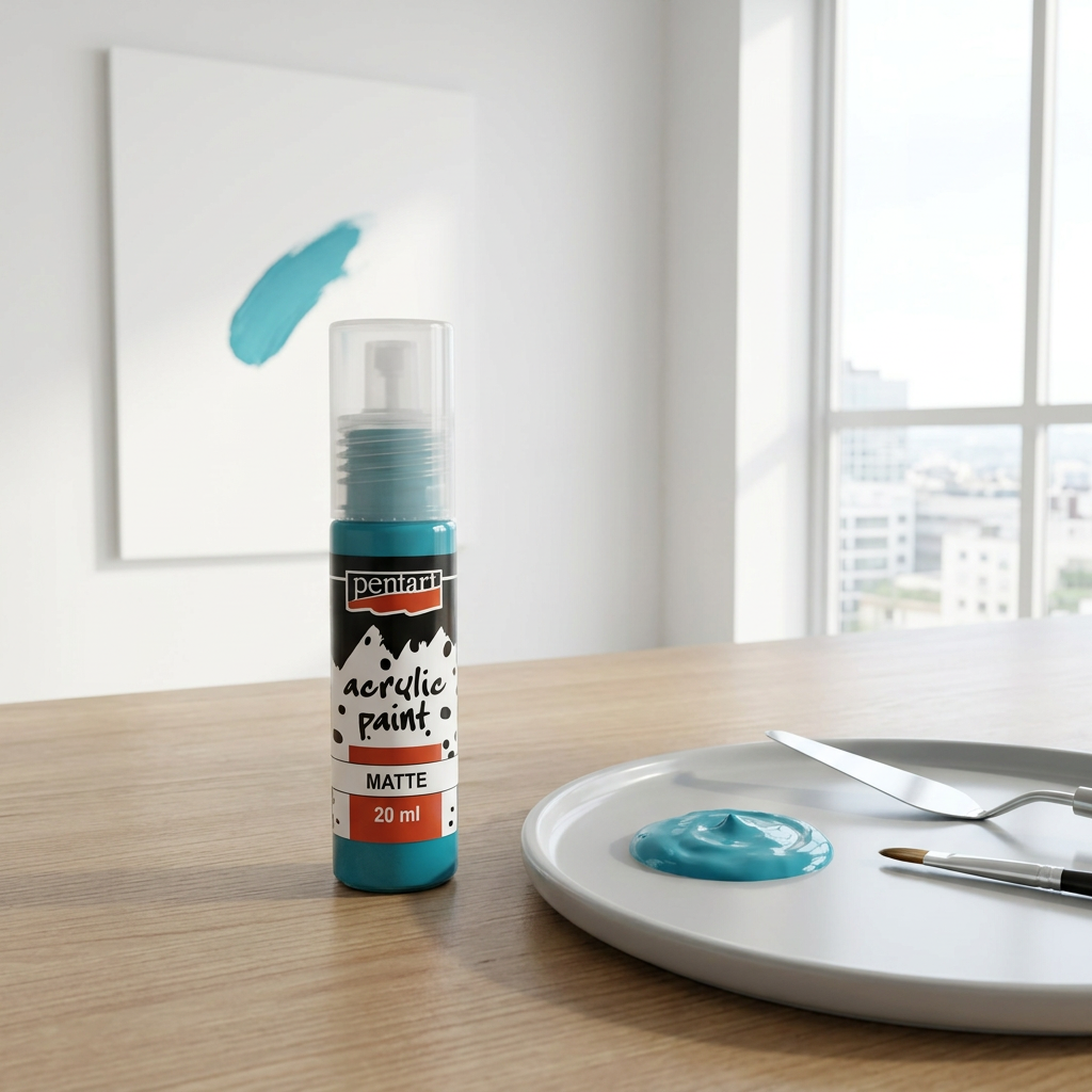 Akrylová barva matná PENTART 20 ml TYRKYSOVÁ MODRÁ