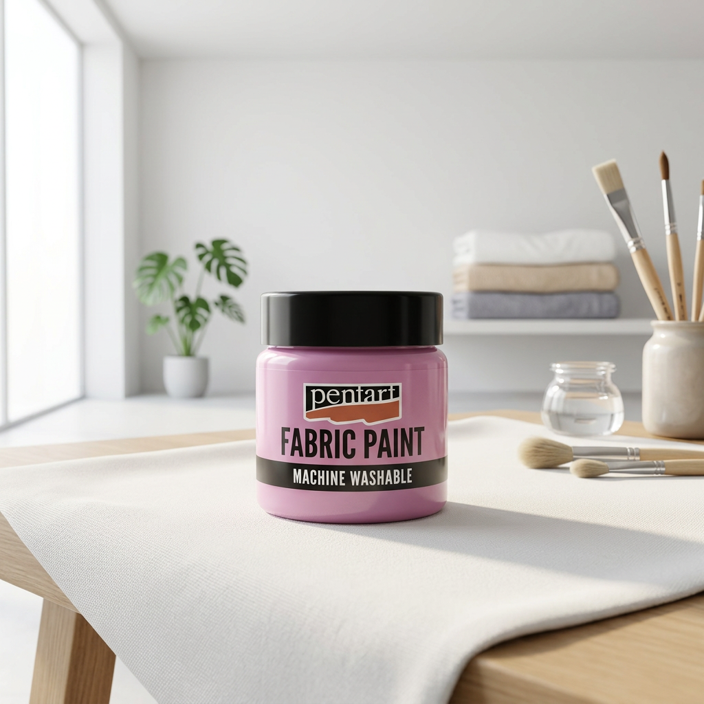 Barva na světlý a tmavý textil PENTART 50 ml RŮŽOVÁ