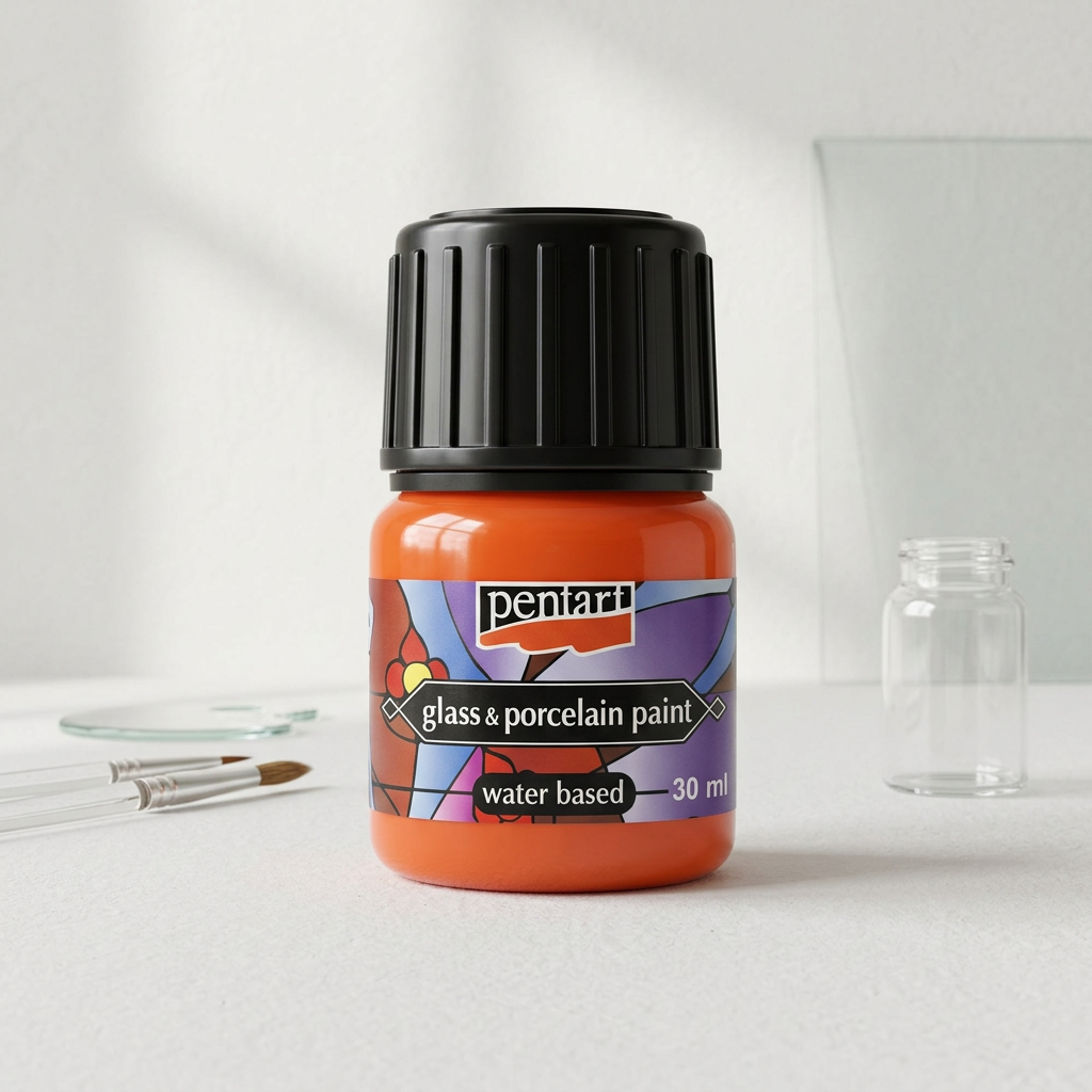 Barva na sklo a porcelán PENTART 30 ml ORANŽOVÁ