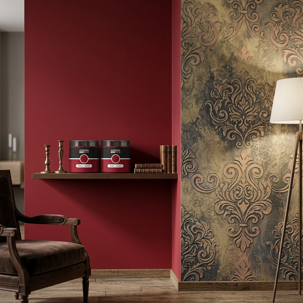 Barva na zeď WALL DECOR 500 ml BORDEAUX